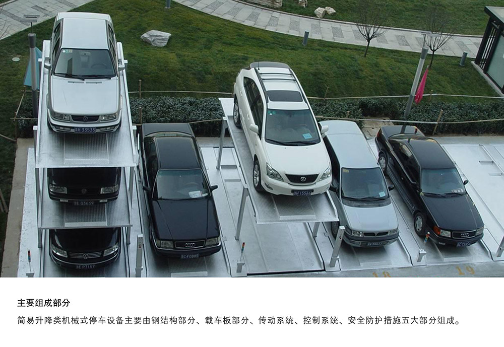 成都重庆PJS4D3四层地坑简易升降停车设备主要组成部分.jpg